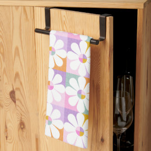 Flower power kitchen towel