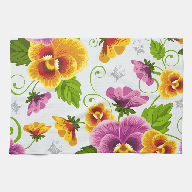 Flower Power Kitchen Towel (Horizontal)