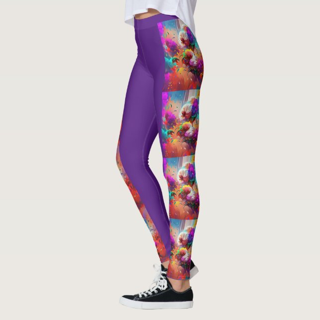 Flower power leggings (Left)