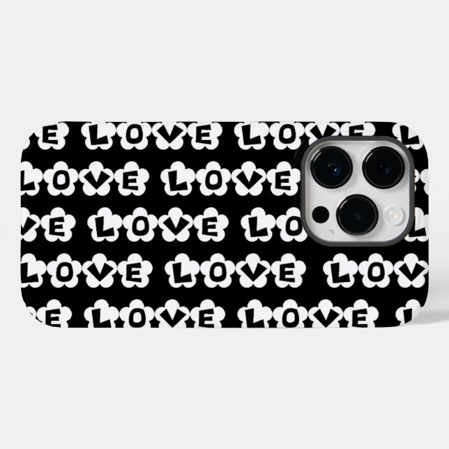 Flower Power LOVE Case-Mate iPhone Case (Back (Horizontal))