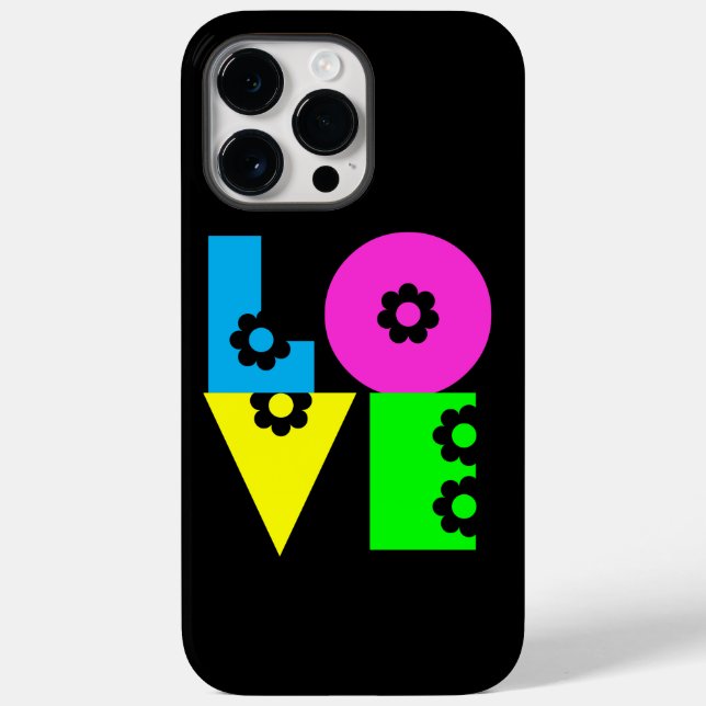 Flower Power Love Squared Case-Mate iPhone Case (Back)