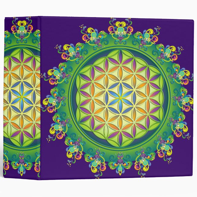 Flower Power of Life / Blume des Lebens Binder (Front/Spine)
