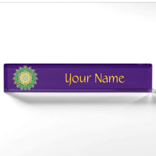 Flower Power of Life / Blume des Lebens Nameplate