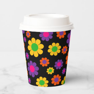 Flower Power Paper Cups
