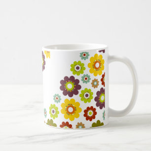 Flower Power Pattern Coffee Mug