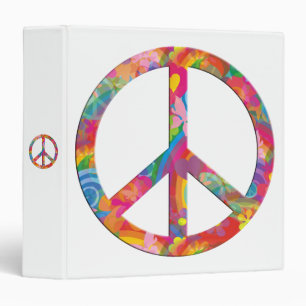 Flower Power Peace Binder