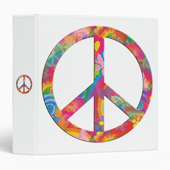 Flower Power Peace Binder (Front/Spine)