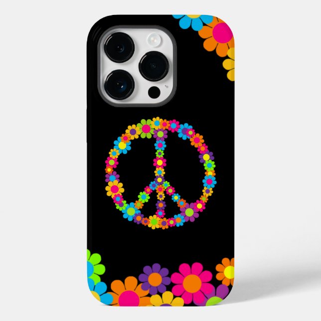 Flower Power Peace Case-Mate iPhone Case (Back)