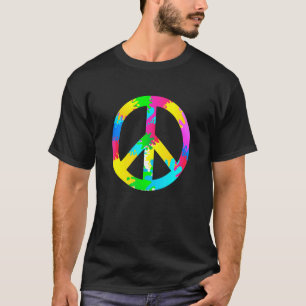 Flower Power Peace Hippie Love 60s 70s Costume Ret T-Shirt