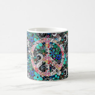 Flower Power Peace I   FlowerPower Coffee Mug