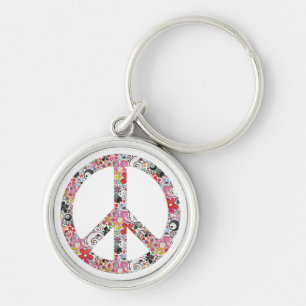 Flower Power Peace I Keychain