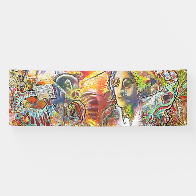 flower power, peace, love, music by www.robsky.de banner (Horizontal)