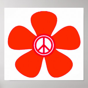 Flower Power Peace Sign