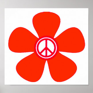 Flower Power Peace Sign