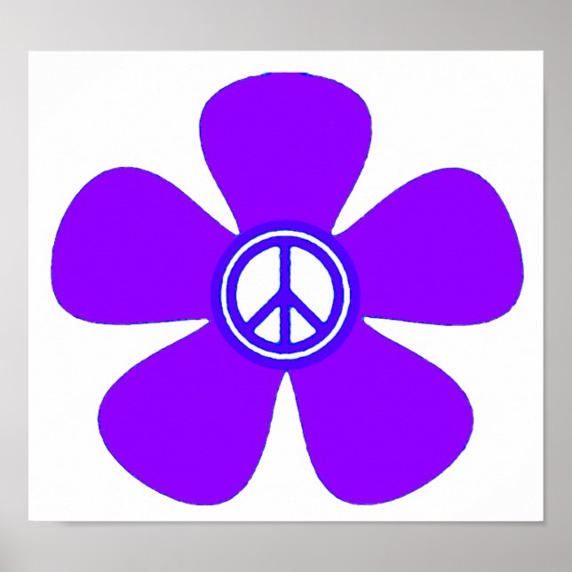Flower Power Peace Sign (Front)