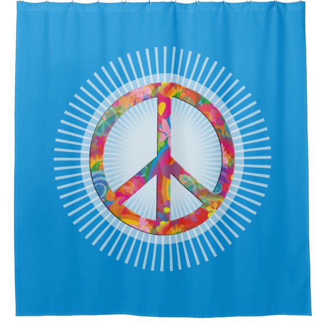 Flower Power Peace sign + your backgr. & ideas (Front)