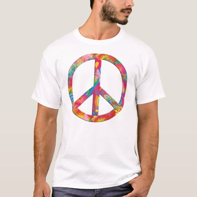 Flower Power Peace T-Shirt (Front)