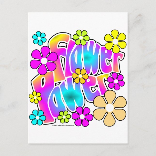 Flower Power Postcard (Front)
