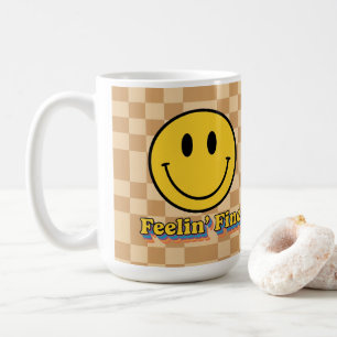 Flower Power Retro Daisy Sunflower Mug - 70s 