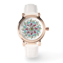 Flower Power Rose Gold Watch