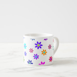 Flower Power Shower - coloured pattern 1 Espresso Cup