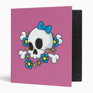 Flower Power Skull Binder