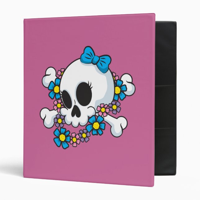 Flower Power Skull Binder (Front/Inside)