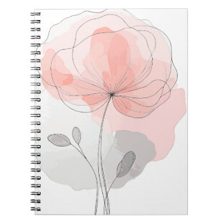 Flower Power Spiral Block Notebook