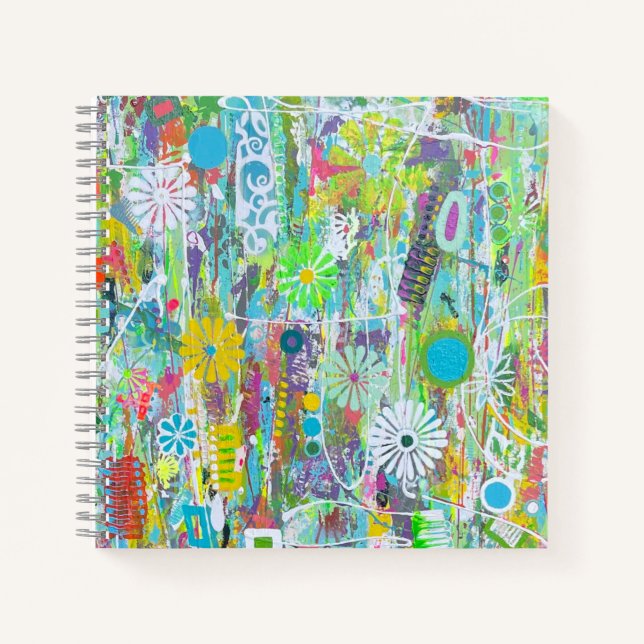 Flower Power Square Notebook (Front)