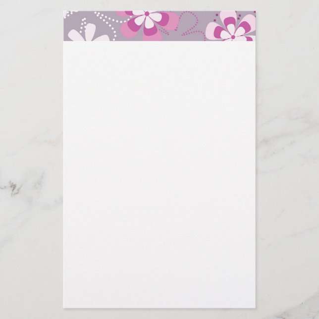 Flower Power Stationery (Front)