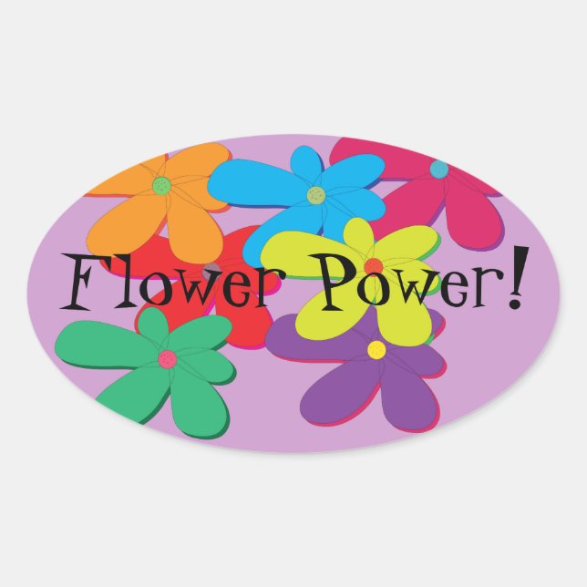 Flower Power Sticker (Front)