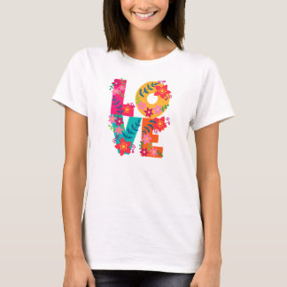 Flower power T-shirt L.O.V.E. d'amour
