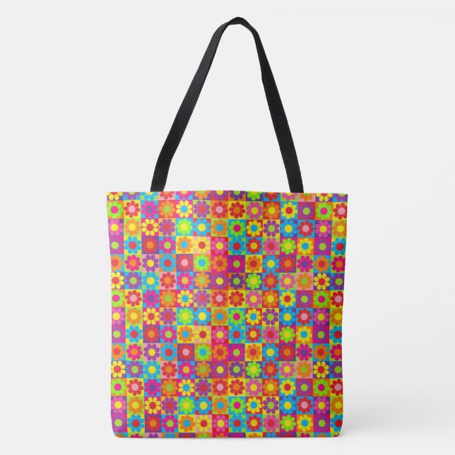 Flower Power Tote Bag (Front)