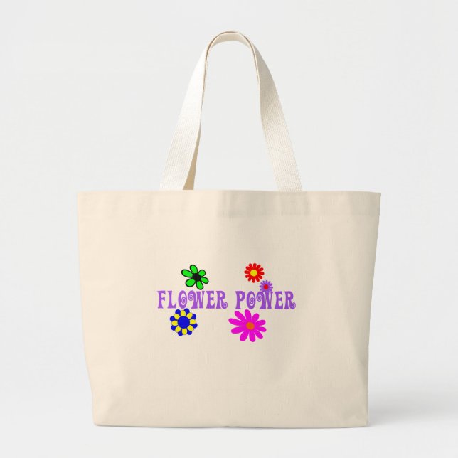 Flower Power Tote Bag (Front)