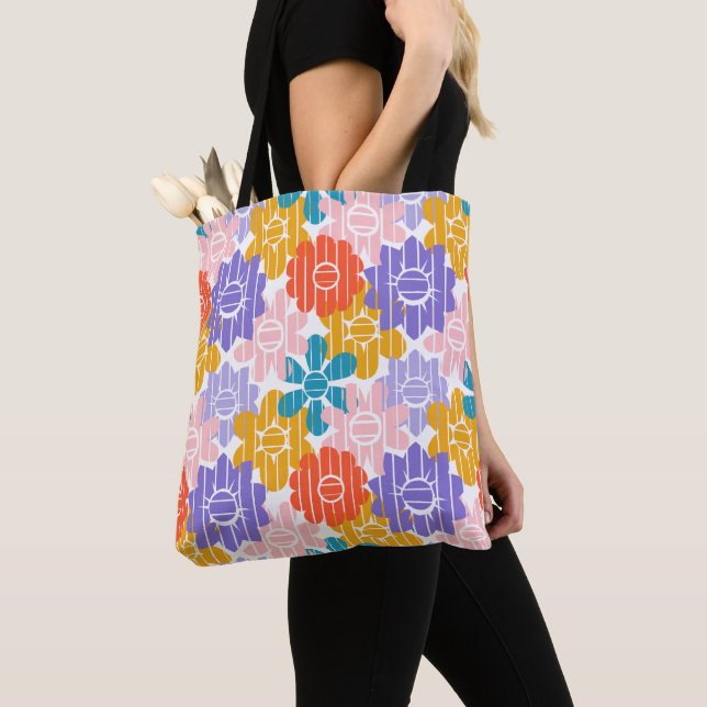 Flower Power  Tote Bag (Close Up)