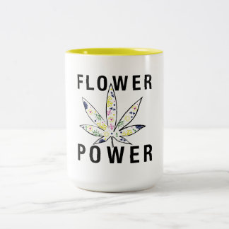 Flower Power Two-Tone Coffee Mug