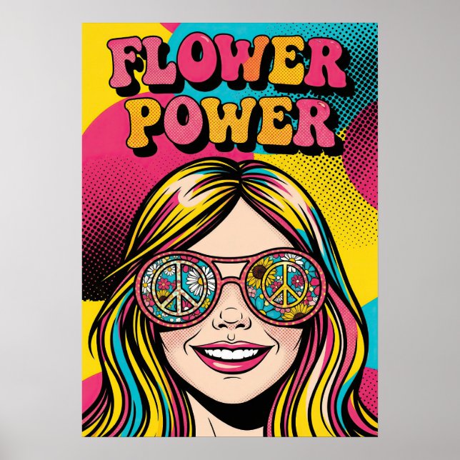 Flower Power V12 Poster (Front)