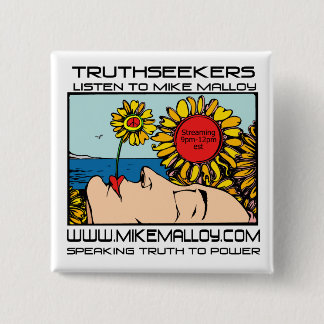 FLOWER POWR TRUTHSEEKER 2 INCH SQUARE BUTTON