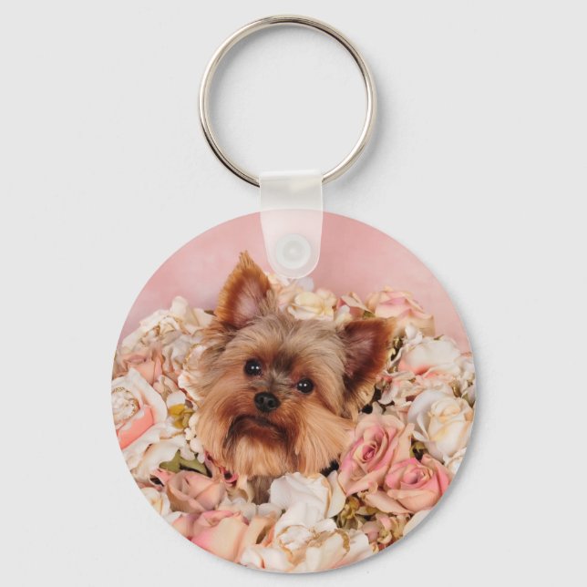 Flower pup keychain (Front)