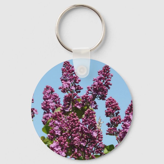 flower,purple lilac keychain (Front)