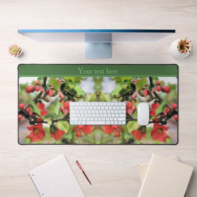 Flower Quince Red Blossoms Personnalisé (Bureau 1)