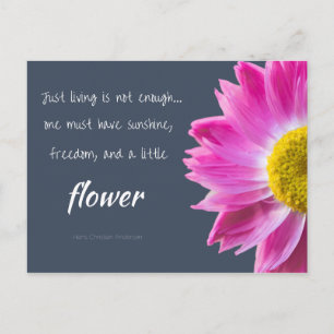 Flower Quote Postcard