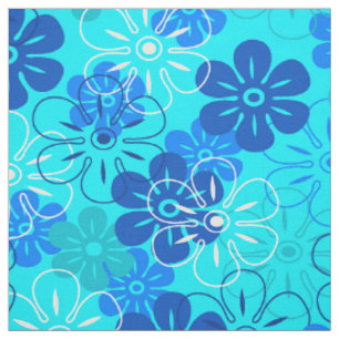 Flower Rain Hawaiian Retro Floral Fabric
