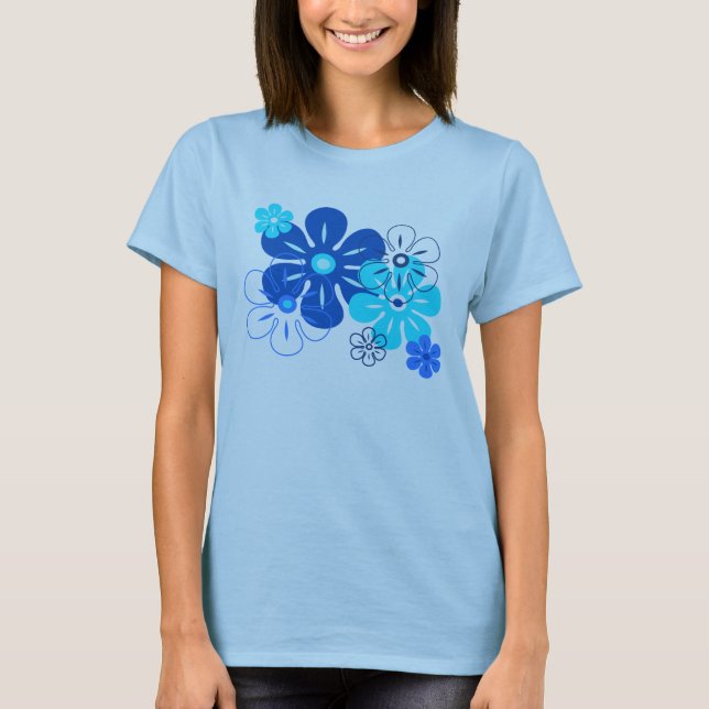 Flower Rain Tropical Gal's T-Shirts (Front)