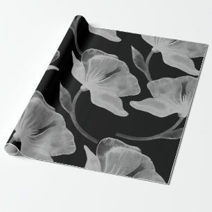 Flower rose illustration watercolor seamless patte wrapping paper