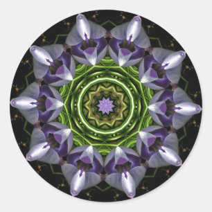 Flower Round Sticker