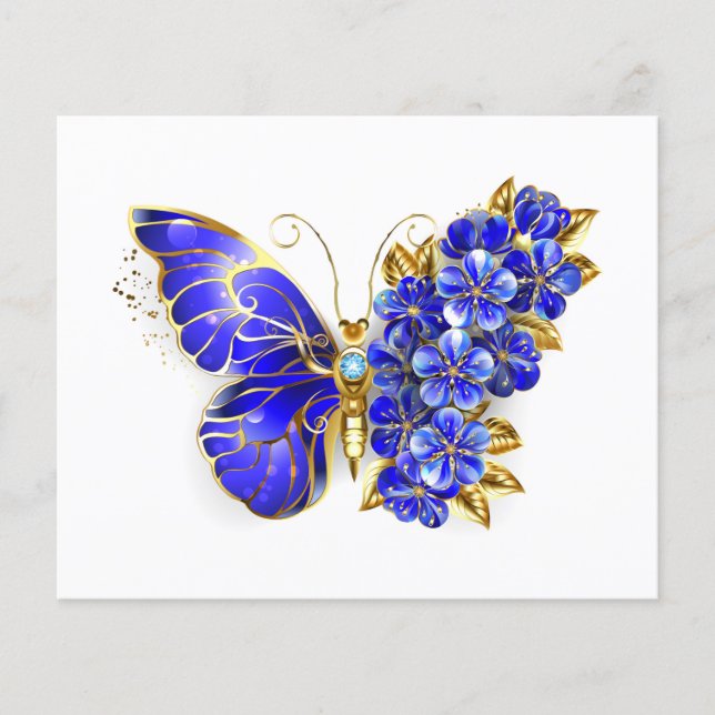 Flower Sapphire Butterfly (Front)