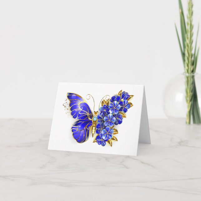 Flower Sapphire Butterfly Announcement (Front)