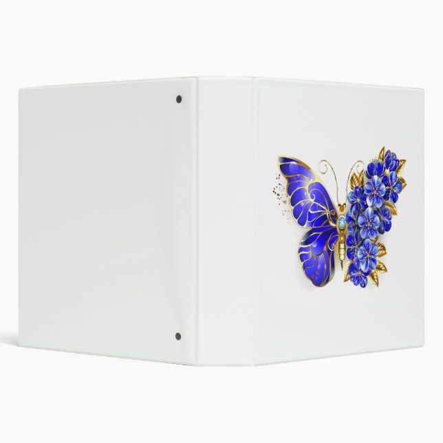 Flower Sapphire Butterfly Binder (Background)