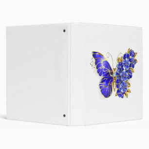 Flower Sapphire Butterfly Binder